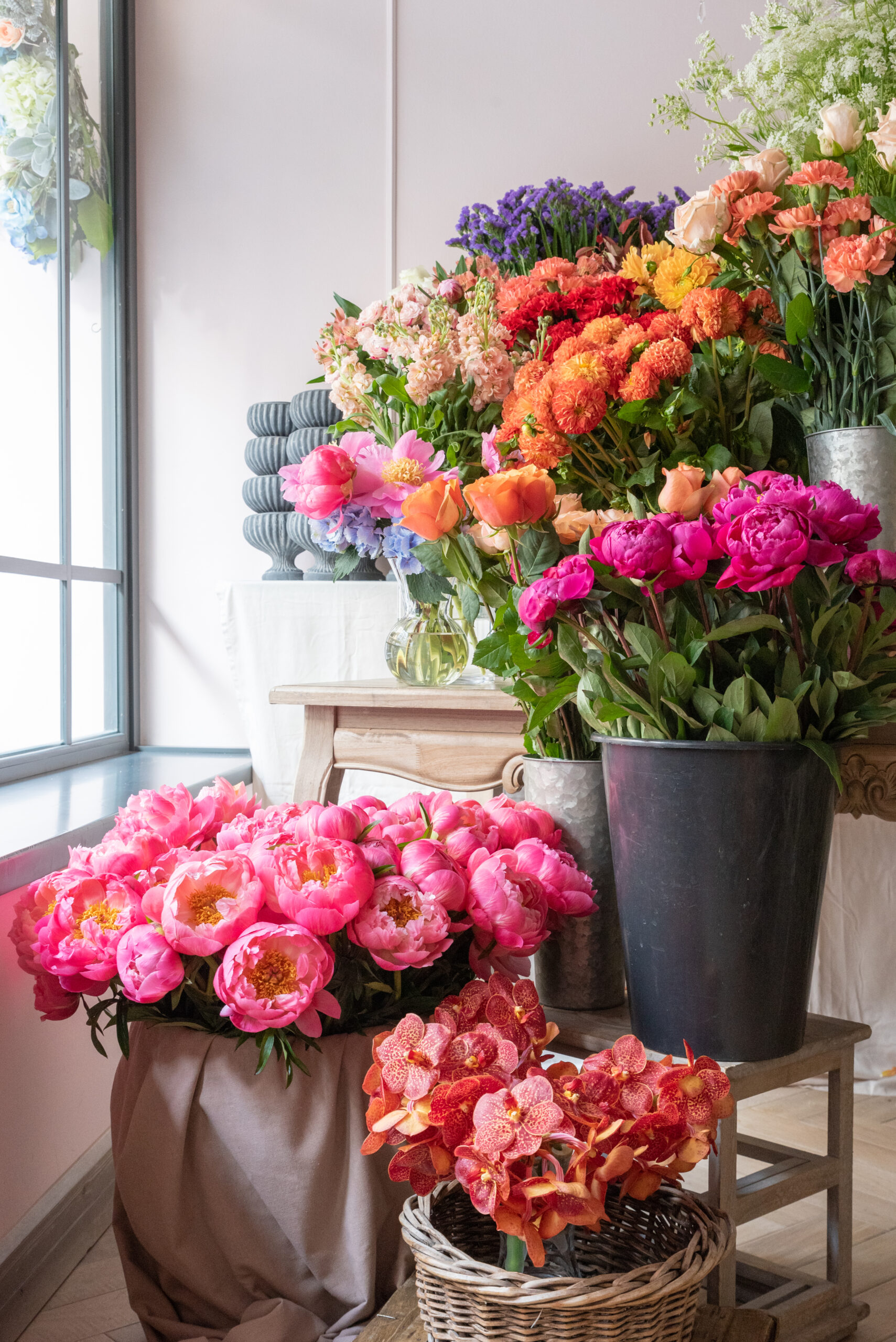 Beautiful flowers at the florist shop